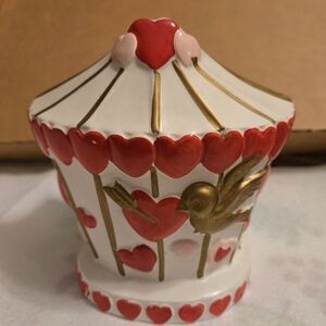 Rubens Heart Carousel Valentine Vase